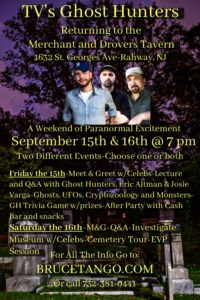 Ghost Hunters Returning to the Merchants and Drovers